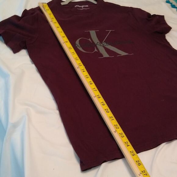 CK Calvin Klein Maroon Men's size Medium t-shirt. - Picture 6 of 7
